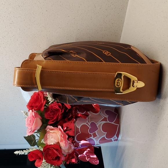 RARE GUCCI Canvas-Leather crossbody bag - Picture 3 of 11